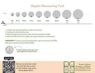 FREE Nipple Measuring Tool: Find Your Flange Size - Breezy Babies