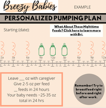 Load image into Gallery viewer, Personalized Pumping Plan - Breezy Babies